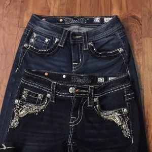 MissMe girls size 12 bundle 2 jeans